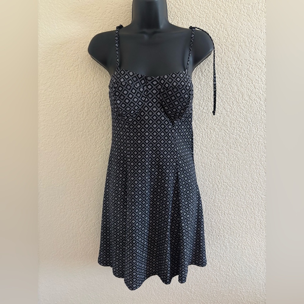 Lily Rose Black and White Spaghetti Strap Mini Sundress NWT